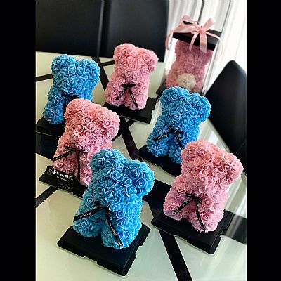 Αρκουδάκι απο Τριαντάφυλλα - Rose bear